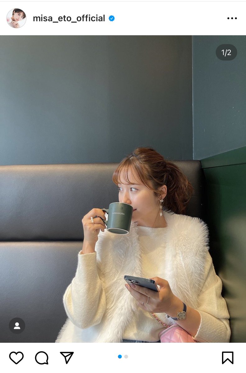 衛藤美彩 ヴァンクリーフ&アーペル アルハンブラ スモールモデル