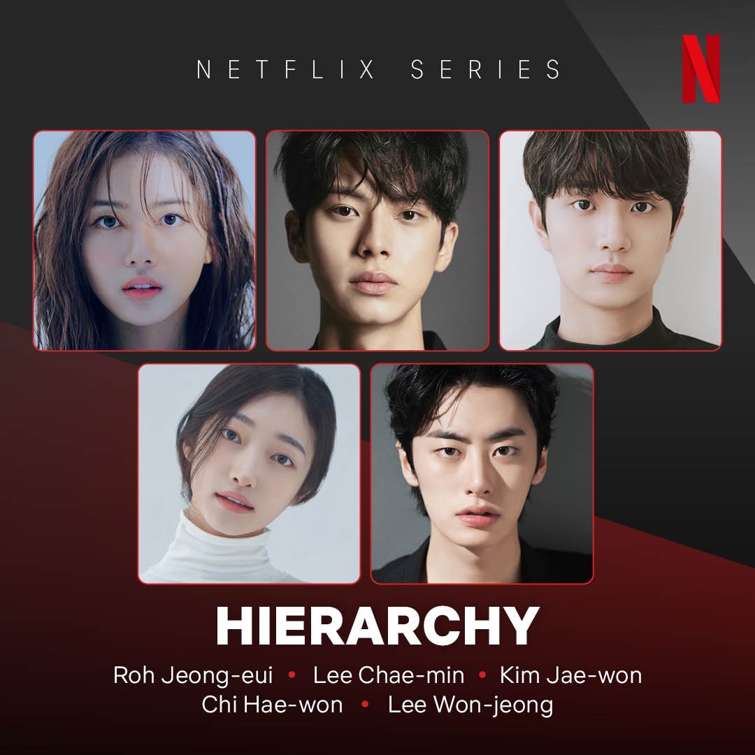 infodrakor_id's tweet photo. Drama Netflix #Hiearchy konfirmasi lineup pemain: #RohJeongEui #LeeChaeMin #KimJaeWon #ChiHaeWon #LeeWonJeong 

Bercerita tentang layanan pendidikan terbaik di Korea dan hanya 0,01 persen anak teratas yang bisa masuk sekolah tersebut. https://t.co/4mLdVXO0dv