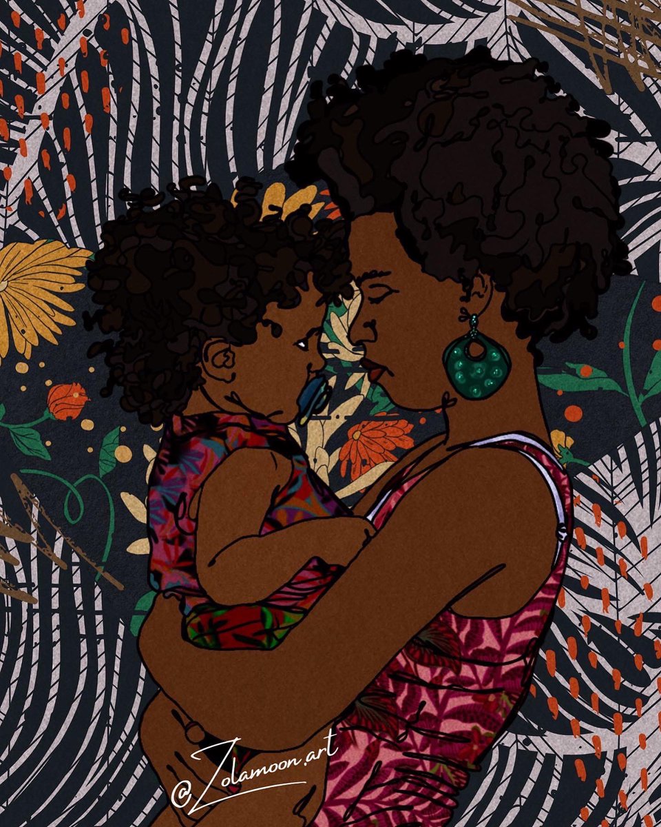 Happy Mother’s Day! #blackart #blackmothers #blacklove #BlackGirlMagic #blackgirl #MothersDay  #motherhood #mothersdayflowers