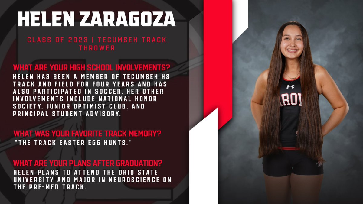 ArrowsTrack's tweet image. Our sixth and final Senior Spotlight, Helen Zaragoza!