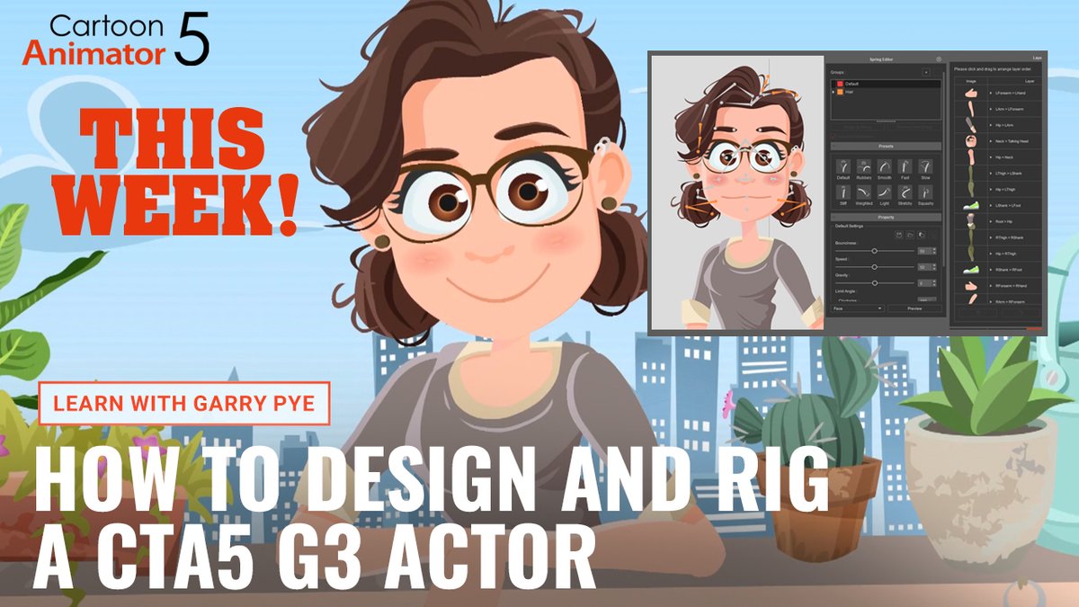 reallusion's tweet photo. FREE #CartoonAnimator #webinar this week with veteran #CTA developer #GarryPye. Learn to make your own custom actors.

Register now https://t.co/VgM8ot0Sxp

#Rigging #2DAnimation https://t.co/fvLDnajjmw