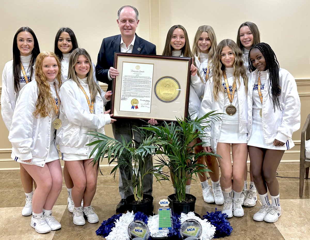 Pretty cool to have our National Champion Cheerleaders recognized by our State Legislators. 

We are proud of our squad! 📣📣📣

#GeneralsLEAD #GreaterThings