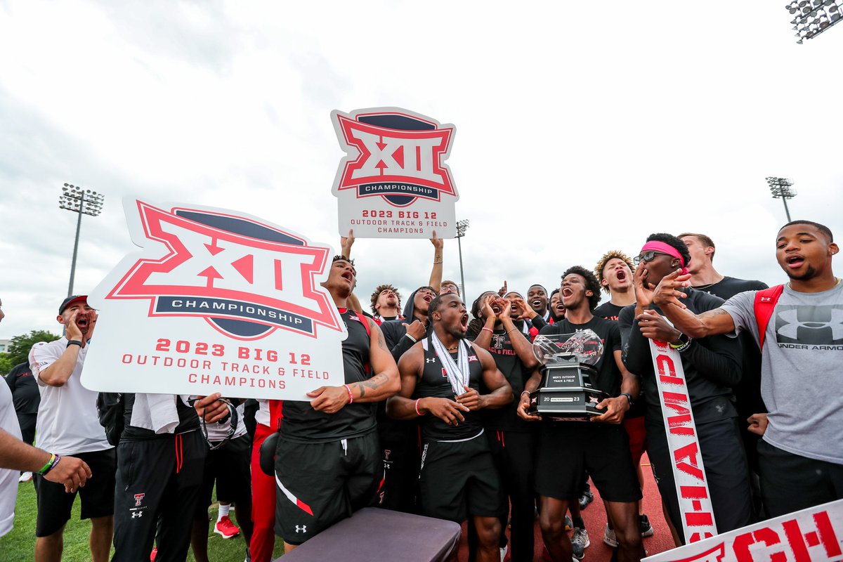 Big 12 Conference (@big12conference) on Twitter photo ๐ ๐ผ๐๐ต๐ฒ๐ฟ'๐ ๐๐ฎ๐ ๐ฉ๐ถ๐ฒ๐๐ ๐ผ๐ณ ๐๐ต๐ฒ ๐๐ต๐ฎ๐บ๐ฝ๐.๐ธ ๐
2023 #Big12TF Outdoor Men's Champions๐ฅ๐ท๐
๐ <a href="/TexasTechTF/">Texas Tech Track & Field</a>
#Big12TF x <a href="/NCAATrackField/">NCAA Track & Field</a> ๐ ๐ผ๐๐ต๐ฒ๐ฟ'๐ ๐๐ฎ๐ ๐ฉ๐ถ๐ฒ๐๐ ๐ผ๐ณ ๐๐ต๐ฒ ๐๐ต๐ฎ๐บ๐ฝ๐.๐ธ ๐
2023 #Big12TF Outdoor Men's Champions๐ฅ๐ท๐
๐ <a href="/TexasTechTF/">Texas Tech Track & Field</a>
#Big12TF x <a href="/NCAATrackField/">NCAA Track & Field</a>