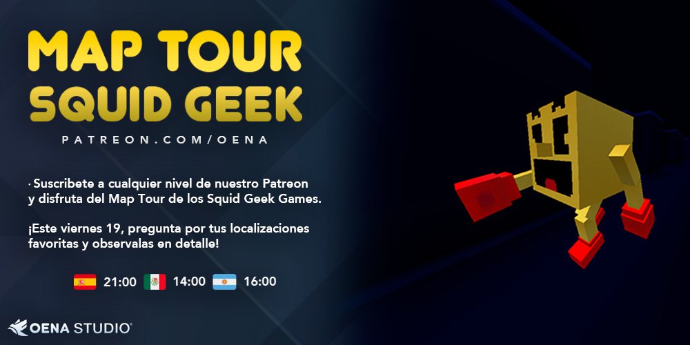OenaStudio's tweet photo. Este Viernes 19, unas horas después del Lore Talk en Oena Society, en el servidor privado de Patreon, haremos un Map Tour para todos los niveles. https://t.co/3vyr8q9DhB