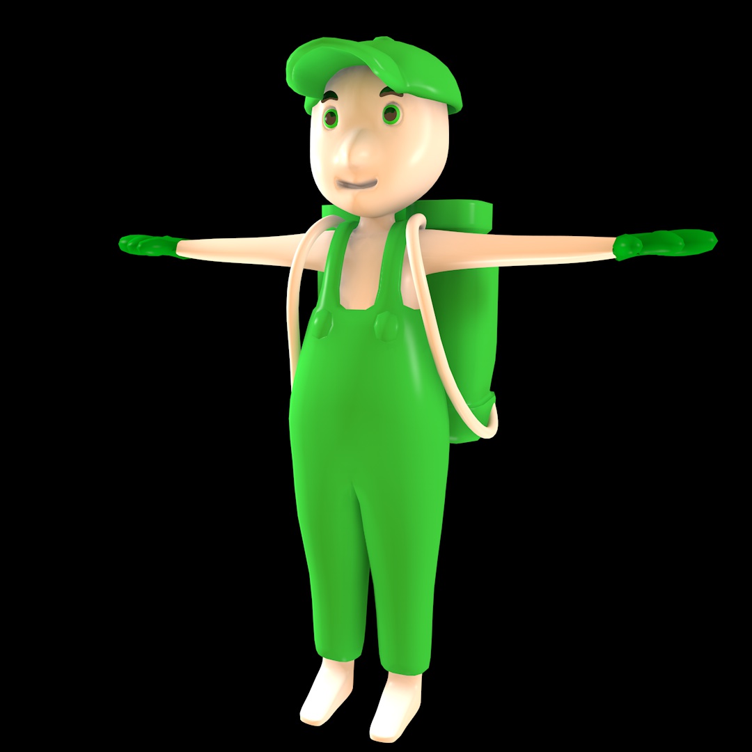 wensocho's tweet photo. #3D #character #diseñodepersonajes #cinema4d #Blender3d  Un personaje de fumigación que realizé hace unas semanas pero no se que hacer con el la verdad... https://t.co/lMooTMDzR4