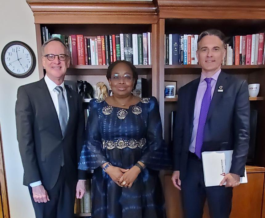 AU_HHS's tweet photo. #Ottawa 🇨🇦:H.E @AmbSamate was hosted by @NutritionIntl to discuss #Africa-#Canada relations on #nutrition, with #MP @KayabagaArielle, @Rob_Oliphant Parl. Sec. to Minister,FA &amp; @HarjitSajjan Minister of Int’l  Devlpmnt, as @_AfricanUnion extends the #ThemeoftheYear on #Nutrition https://t.co/PDrDzDb6Mj