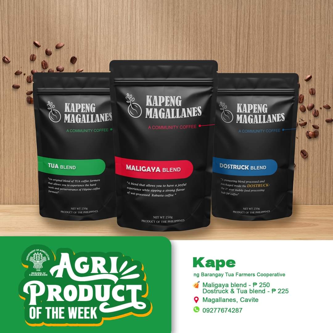 Ang kape ng Barangay Tua Farmers Cooperative ay hindi lang basta-basta, may iba't-ibang itong lasa: Tua Blend, Maligaya Blend, at Dostruck Blend. Tara na't tikman ang sarap ng kape ng Magallanes!

#SupportLocalFarmers