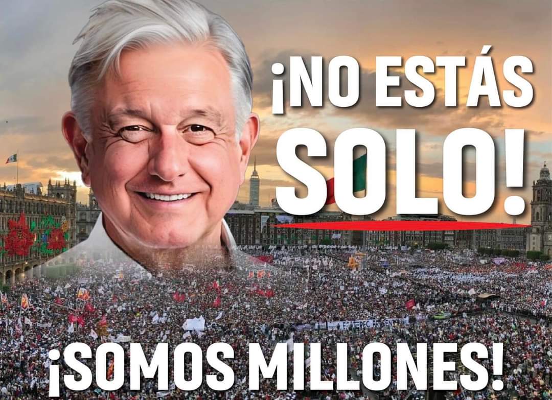 La mayoría trabajamos por un México mejor,la mayoría estamos del buen lado de la historia pero todavía existe una minoría de mediocres, conformistas y miserables parásitos perdedores opositores de AMLO qué extrañan los gobiernos anteriores.