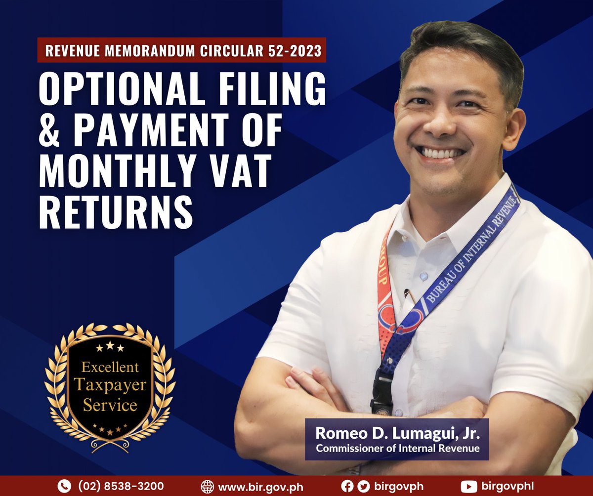 birgovph on Twitter "Bureau of Internal Revenue Commissioner Romeo D