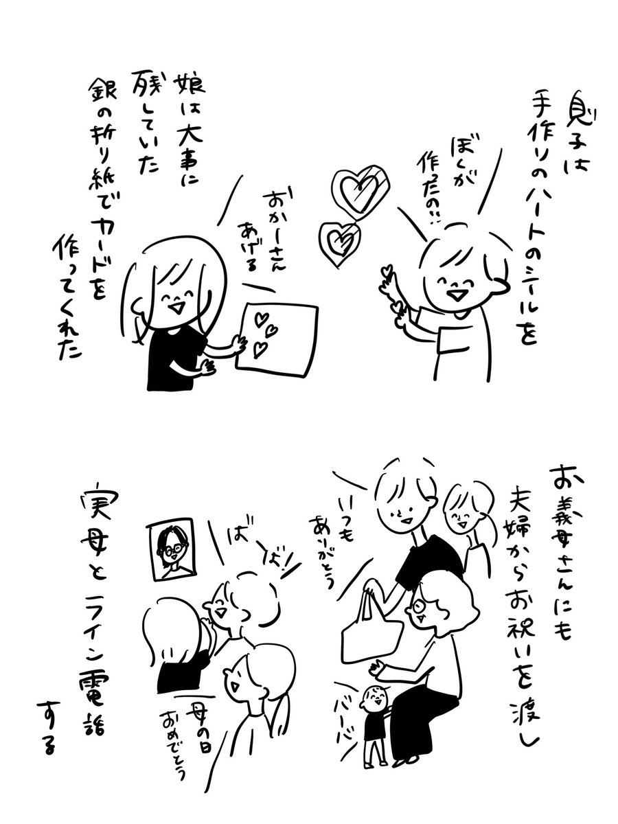 母の日 #むぴーの絵日記