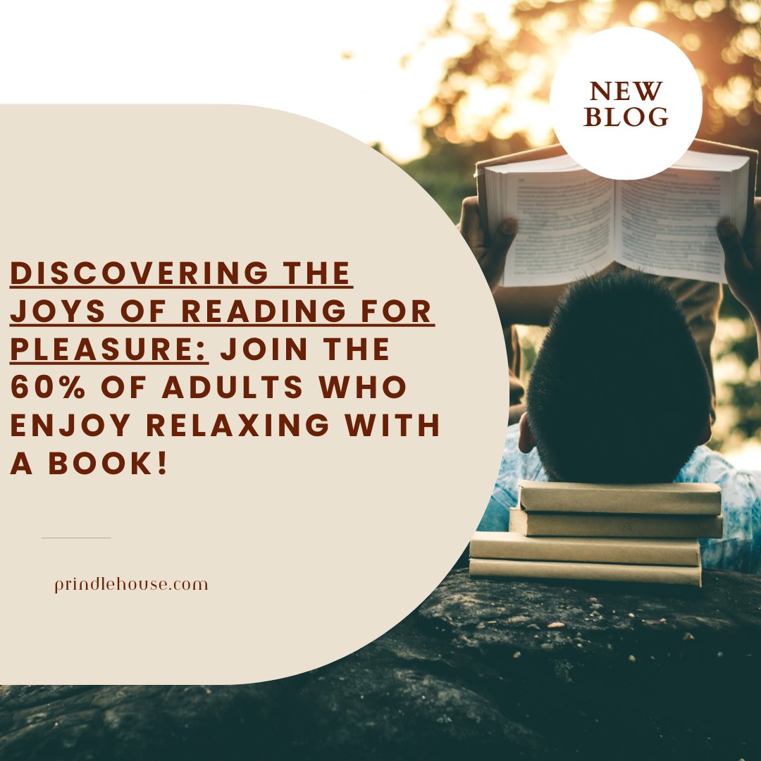 Take a break from the world and explore the joys of reading! Join the 60% of adults who find relaxation in a good book. 

Click this link to read more prindlehouse.com/discovering-th…

#readingtime #stressrelief #discoverreading