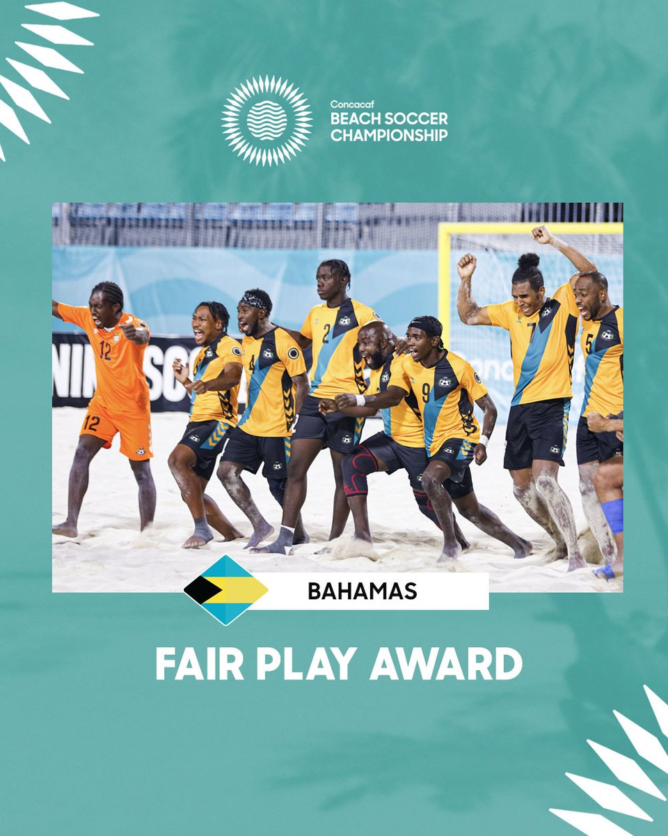 Concacaf's tweet photo. 🇧🇸 Congratulations to Bahamas for earning the Fair Play Award! | #CBSC23 https://t.co/1Vvf72dvrk