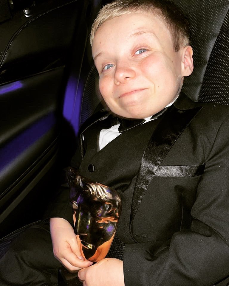 mrlennyrush's tweet photo. And it’s good night from me &amp; my BAFTA!!!! What a night! #livingmybestlife https://t.co/i9KgZOyLmI