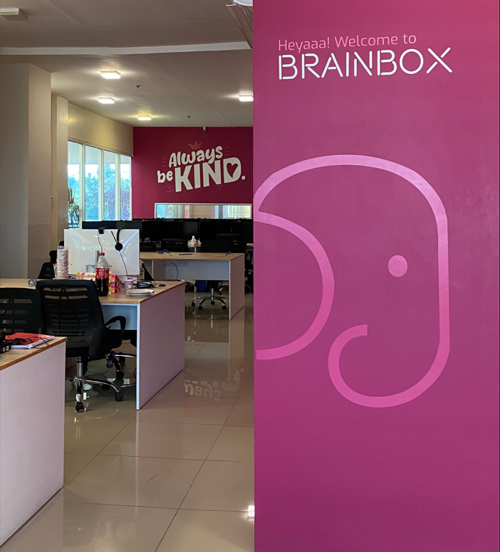 hello_brainbox's tweet photo. We're thrilled to unveil our brand-new office wall sticker designs! 
Unveiling our new office wall sticker designs that embrace our core value: 'Always be Kind'. Join us in making a positive impact and being the home of the gentle giants. #WorkplaceCulture #wearebrainbox https://t.co/oRKvr1qmw9