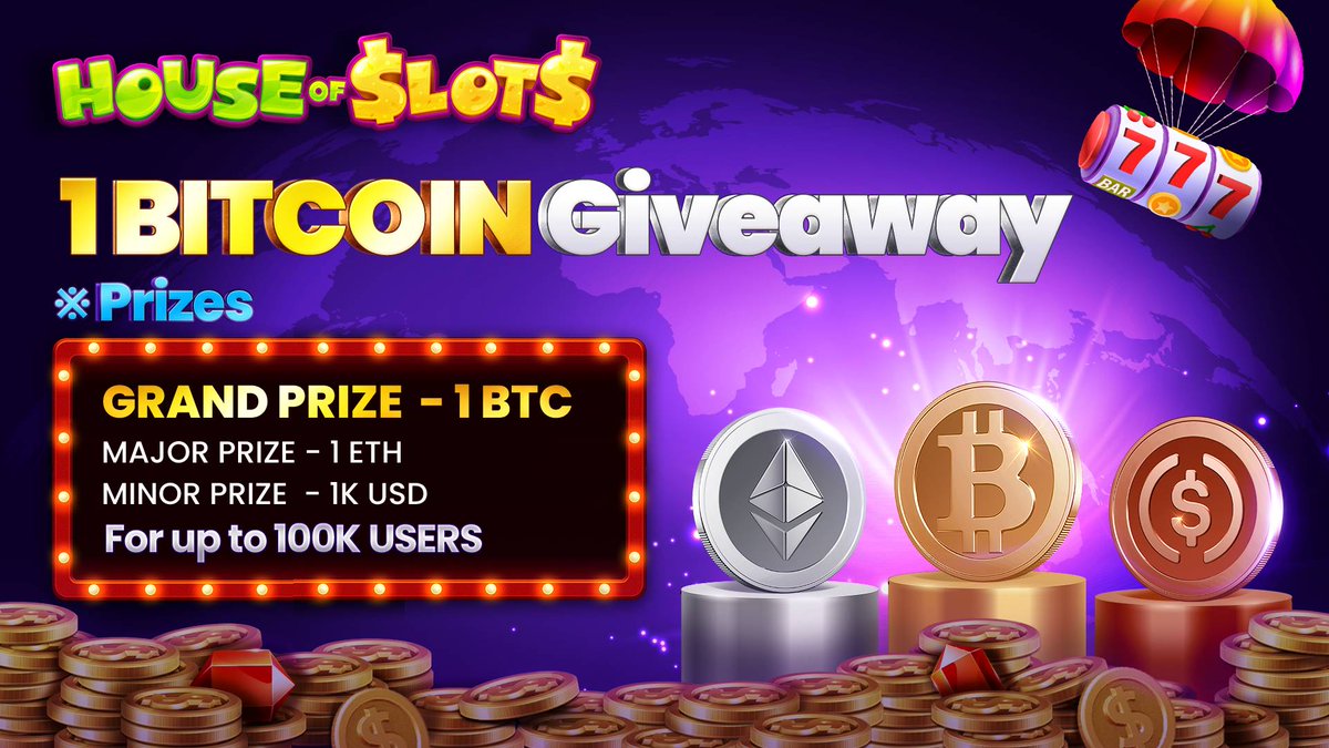 📢Massive Gaming Club 1 #BTC #Giveaway Event📢 💰Our Prize Pool💰 1 #BTC 1 #ETH 1,000 #USDC 👉Gleam will open at the start of event: 🗓️15th May 2:00 AM UTC🗓️ massivegaming.club/1BTC_Twitter #IntellaX #BTC #Polygon #Crypto #Airdrop #PnE #Web3 #casino