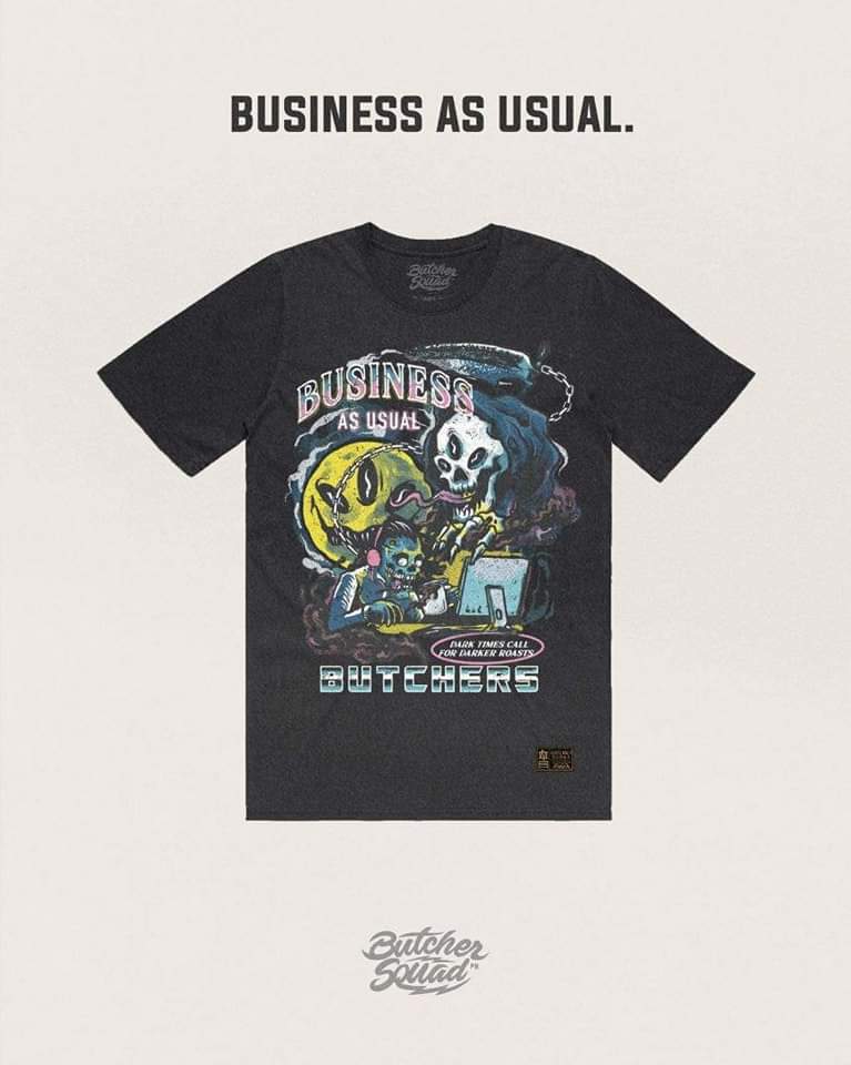 Hi, we're Butcher Squad, a small clothing line from Iloilo, Philippines. We've been on this since April 2015 but due to unforeseen events (our first fb with 16k followers got zucced, one of us had to work somewhere) we went on hiatus.

Now we're back on track. 
Pls. Support us!