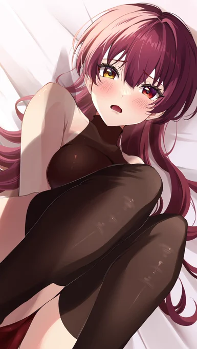 「今日こそは泊まっていくよね?ね?」 「…早く服着ろぺこだよ…」  (お泊り待ってます)  #マリンのお宝 #マリン航海記 #hololiveart