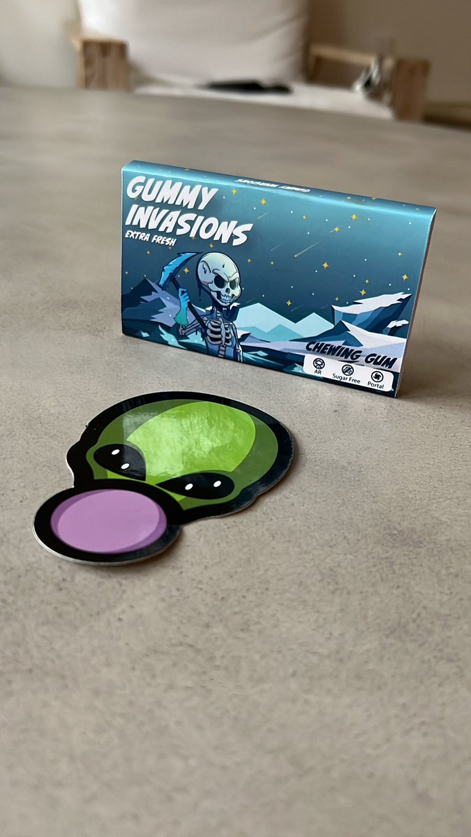 Opened some goodies in the mail today!Shoutout to THE <a href="/Gummyinvasions/">Gummy Invasions LLC</a> for both the tasty alpha and the sick sticker 
🫧🍬👽 #yummygummy