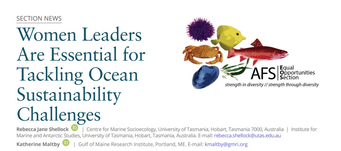 Dr Rebecca Shellock (@marinebecca) on Twitter photo 🚨NEW🚨
🌊<a href="/AmFisheriesSoc/">American Fisheries Society</a> magazine
🌊@k_maltby and I discuss how gender diversity benefits science
🌊 & we synthesise findings from our work on barriers & enablers to women in marine science.
📜Access here: bit.ly/3O9Oced
🔗bit.ly/3I8MAO9
#marsocsci #consocsci 🚨NEW🚨
🌊<a href="/AmFisheriesSoc/">American Fisheries Society</a> magazine
🌊@k_maltby and I discuss how gender diversity benefits science
🌊 & we synthesise findings from our work on barriers & enablers to women in marine science.
📜Access here: bit.ly/3O9Oced
🔗bit.ly/3I8MAO9
#marsocsci #consocsci