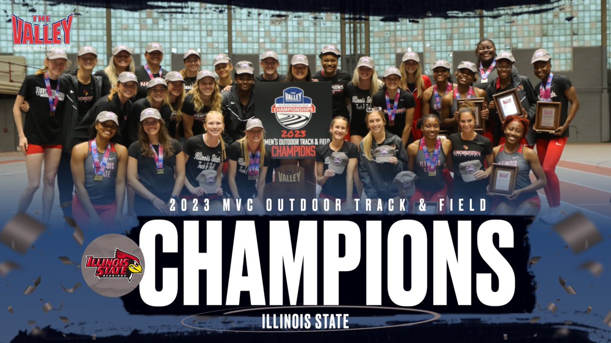 5⃣-peat‼️

<a href="/RedbirdTFXC/">Illinois State Track & Field/XC</a> earns the women's title scoring a total of 205 points throughout the last 3 days‼️ 

The Redbirds become the FIRST program to earn 5 consecutive MVC outdoor track and field titles‼️

#MVCTF