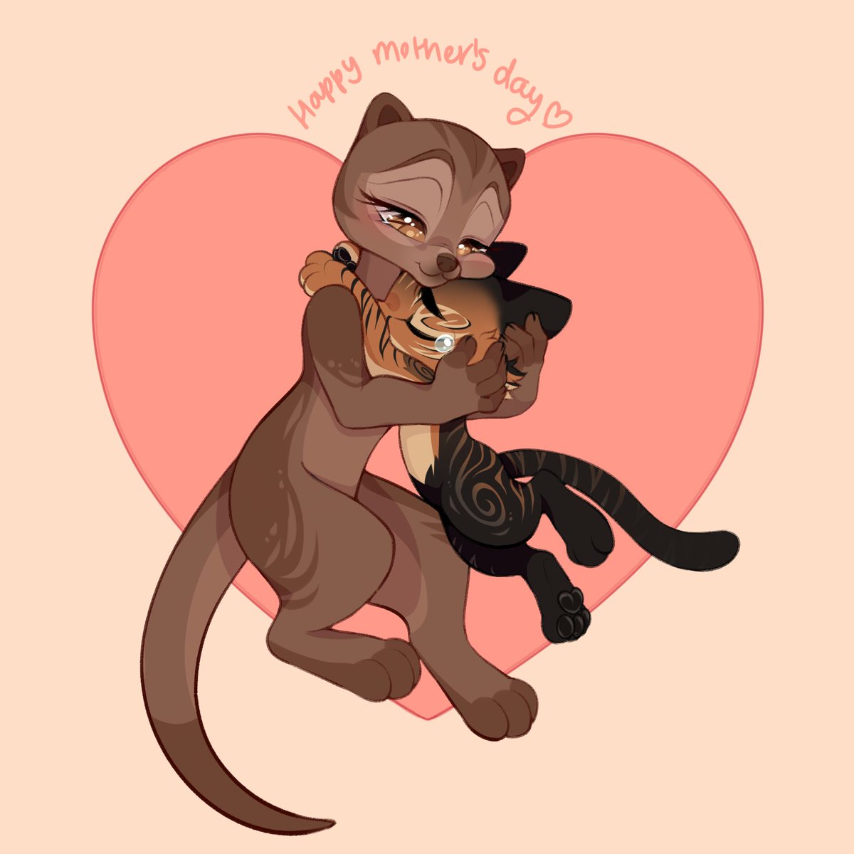 taizger's tweet photo. Happy mother's day 💞🦦

I know I'm posting this late but I couldn't let myself get through the day without any mom day content!! 
#happymothersday #mothersday #digitalart #furryart #furry https://t.co/yR6pVJyh9c