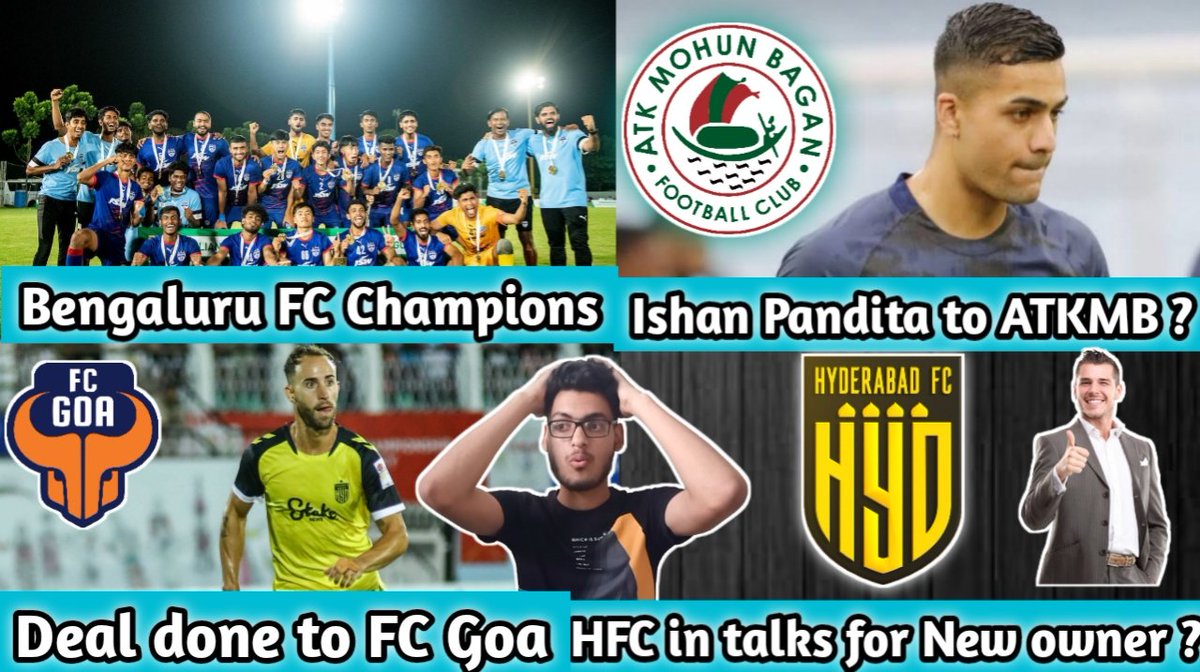 rahulljoshiii's tweet photo. Bengaluru FC RF Development League Champions | Ishan Pandita to ATKMB | Odei to FC Goa | Hyderabad FC New investors
Do watch the video:- https://t.co/a3MKNPJRPo
#IndianFootball #BengaluruFC #RFDLNationalChampionship #Hyderabadfc #fcgoa #ishanpandita #BFCSDFC #BFC https://t.co/xrjZoYDuc4