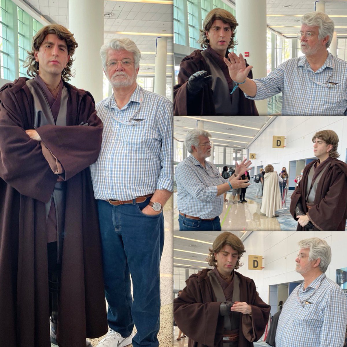 RickNerdvarro's tweet photo. In honor of #GeorgeLucasโs birthday, here are some very real behind-the-scenes pictures of the real George directing the real #HaydenChristensen on the real set of #RevengeOfTheSith.
@AllanSt64396640
#starwars #anakin #anakinskywalker #darthvader #prequelmeme #prequelmemes https://t.co/jiJgjZZpwP