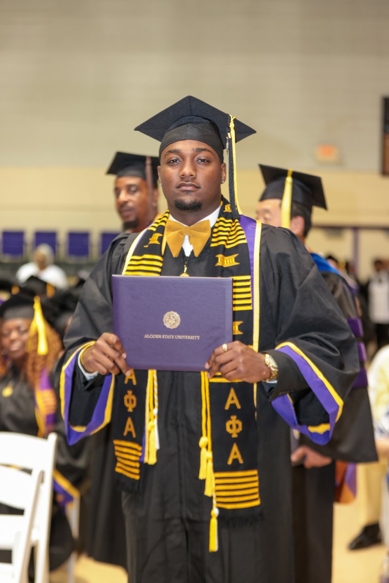 AlcornStateU's tweet photo. Congratulations to our Spring 2023 class! We are Alcorn proud and forever your family. 💛💜 https://t.co/D5PVs7Tbhz