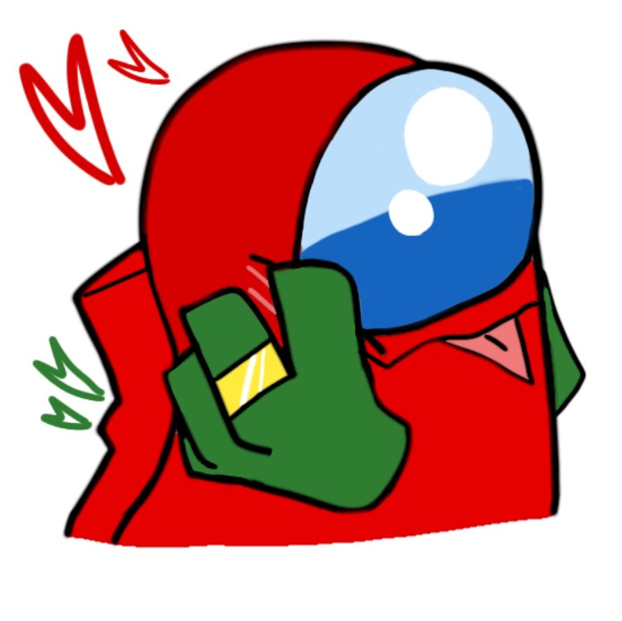 Red happy .Red x Green #vsimpostor #vsimpostorv4 #amungusart