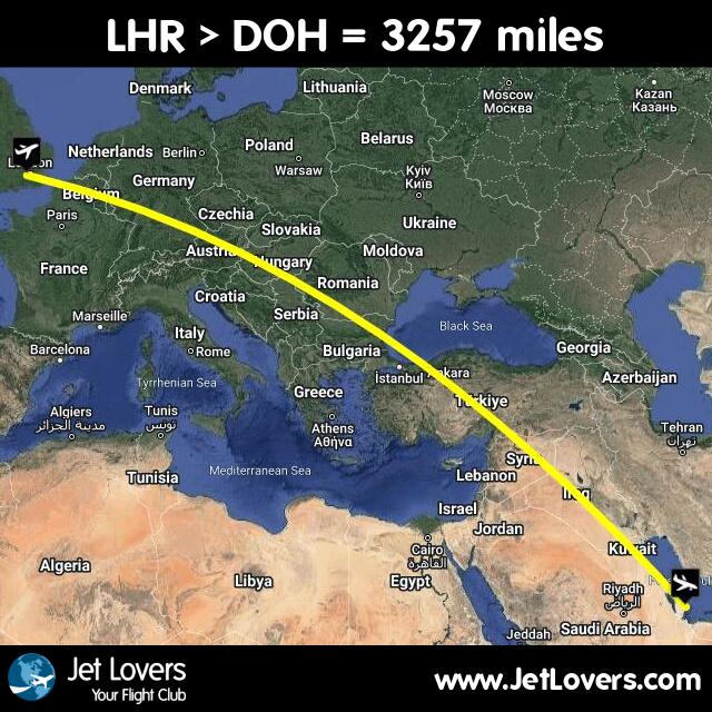 My flight #421 on #JetLovers: LHR > DOH - another 3257 miles in the air! jetlovers.com/profile/14126/…