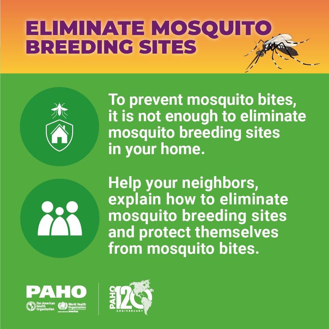 pahowho's tweet photo. Organise and participate in the elimination of mosquito 🦟breeding sites in your neighborhood. 

#Dengue
#Chikungunya
#Zika https://t.co/Os6l9tVmmw