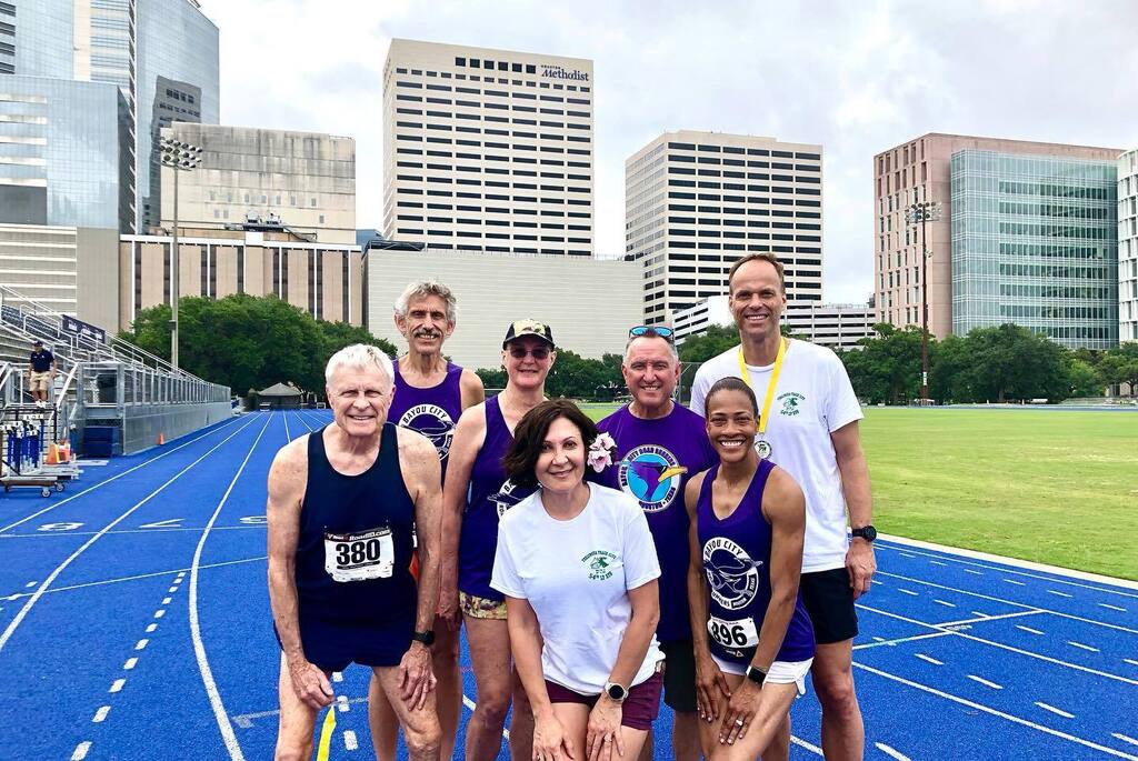 Partial BCRR contingent at the LP Run on Saturday. Picked up lots of hardware and BCRR men won men’s club award. Power to the Purple! instagr.am/p/CsPq9LAspJ1/