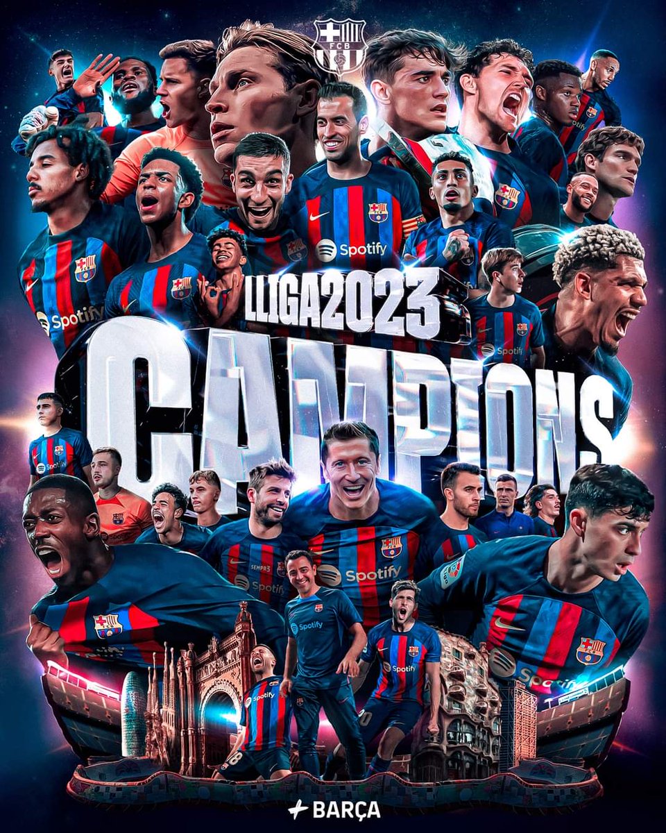 We are the champions 🏆❤️
#champions #fcBarcelone