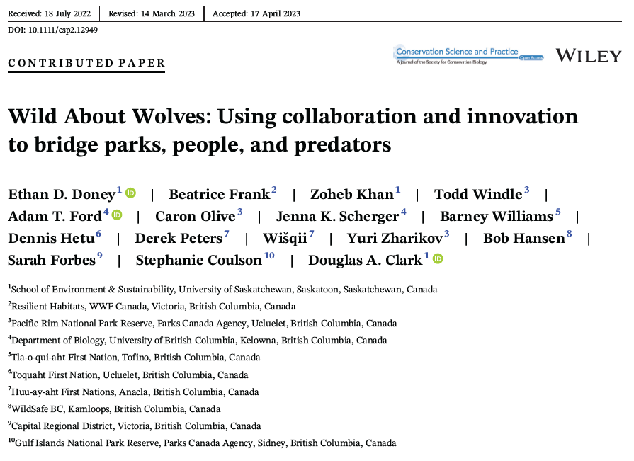 Indigenous perspectives, social science, and ecology come together to support human-#wolf co-existence on Vancouver Island.
@ethanddoney <a href="/yukondoug/">Douglas Clark</a> <a href="/jennascherger/">Jenna Scherger</a> <a href="/PacificRimNPR/">Pacific Rim NPR</a> <a href="/HuuAht/">Huu-ay-aht Communications</a> <a href="/WWFCanada/">WWF-Canada</a> Tla-o-qui-aht First Nation <a href="/ToquahtNation/">Toquaht Nation</a> <a href="/wildsafebc/">WildSafeBC</a> <a href="/crd_bc/">crd_bc</a>
