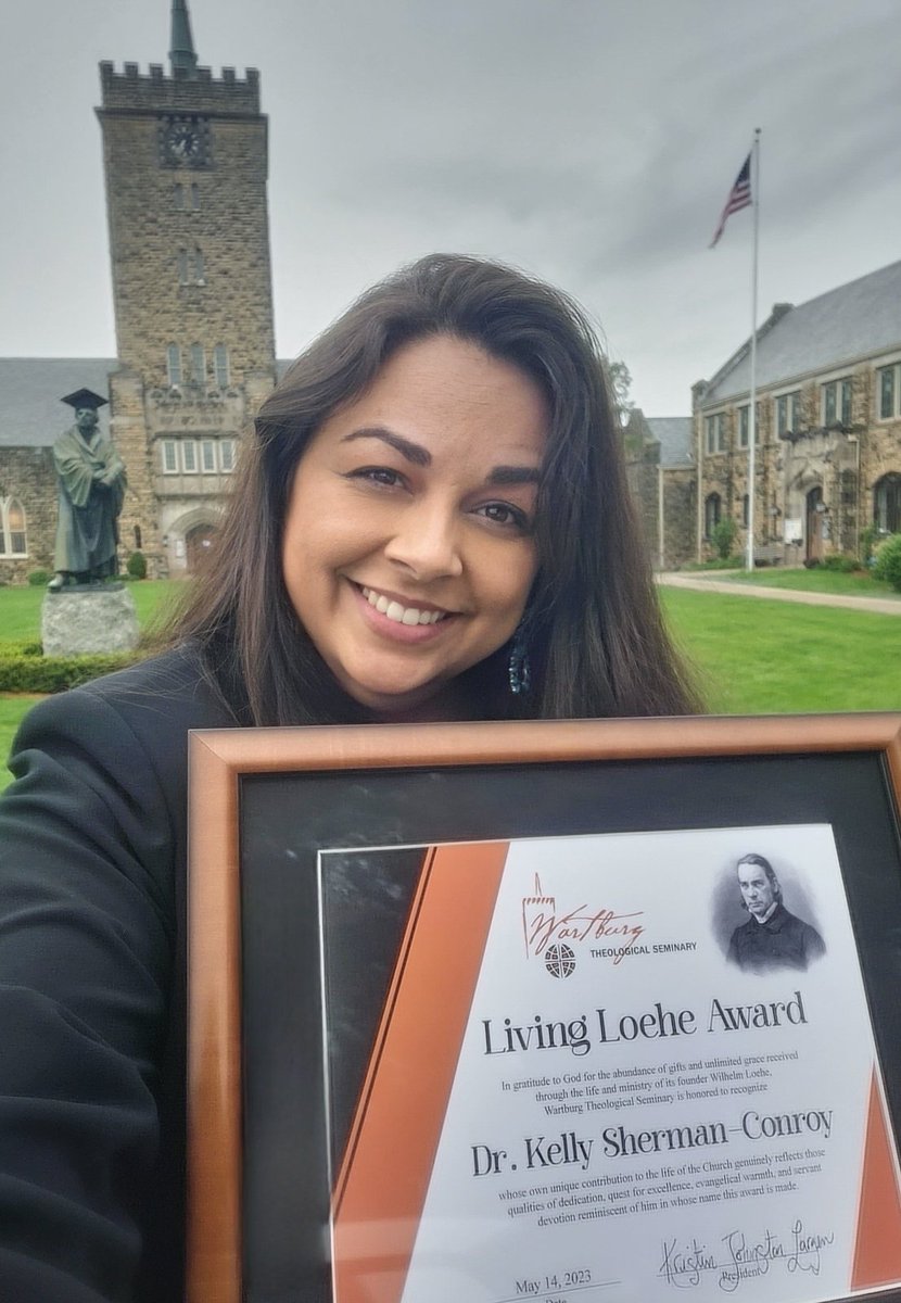 Honored to recive this award today and celebrate with my mother and son on mothers day! The Living Loehe Award honors individuals who have given distinguished service to and through the church and exemplify Christ’s call to be disciples in the context of their own daily lives and