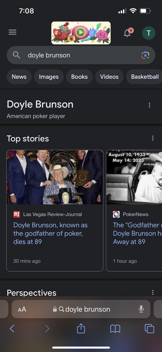 ShortStackMastr's tweet photo. Breaking news: @TexDolly Doyle Brunson has passed away today. Blessed to have met him twice in my poker career . What a true legend of the game. #RIPDB 🙏🏼 @WSOP https://t.co/QtSr4YY7cE