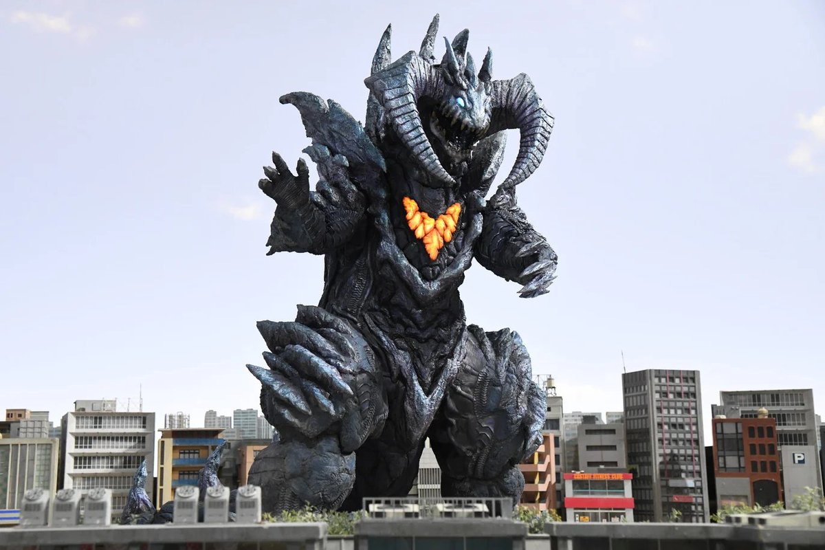 MoonShark4's tweet photo. Sphere Geomos appreciation post, one of my all time favorite Ultra Kaiju 
#Ultraman #SphereGeomos #ウルトラマン #スフィアジオモス https://t.co/X07rphSk18