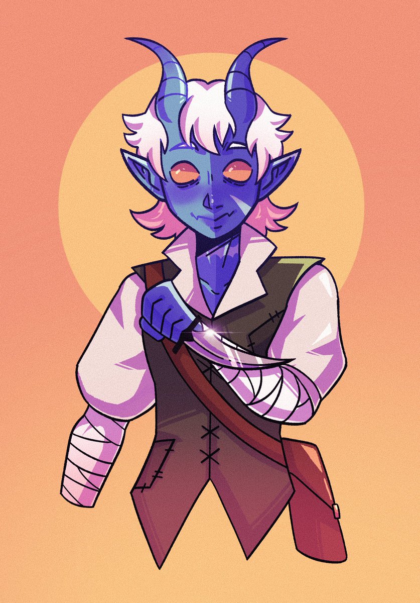 fishf0und's tweet photo. some dnd art ive gotten to do recently for the lovelies @peeledeyeball and @desh_desh_desh respectively !! :] https://t.co/maYsMPPAEY