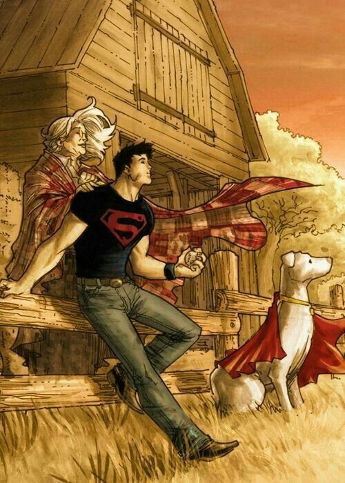 #Superman #MarthaKent #KonEl #ConnerKent #Krypto #Superboy