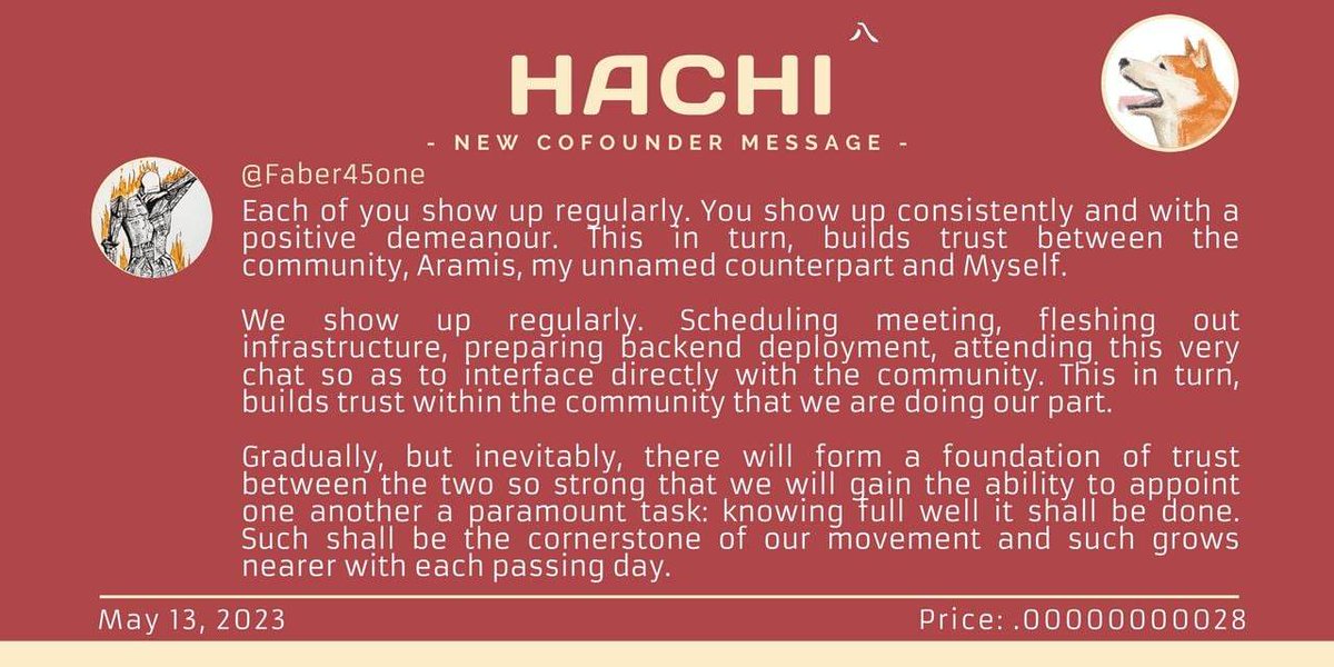karen_fenix's tweet photo. #Hachitoken is building up their community by earning their trust on a daily basis. The founders won't gave sweet promises just to lure their community but they have something special that words won't describe.
I personally can trust $Hachi founders, they're an extra people.. https://t.co/UwyMmbixSZ