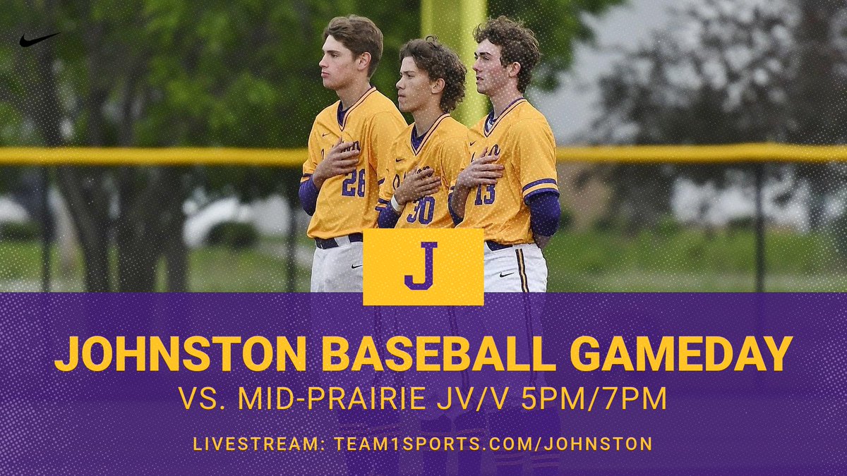 Johnston Baseball on Twitter "🆚 MidPrairie 📍Johnston Middle School ⏰