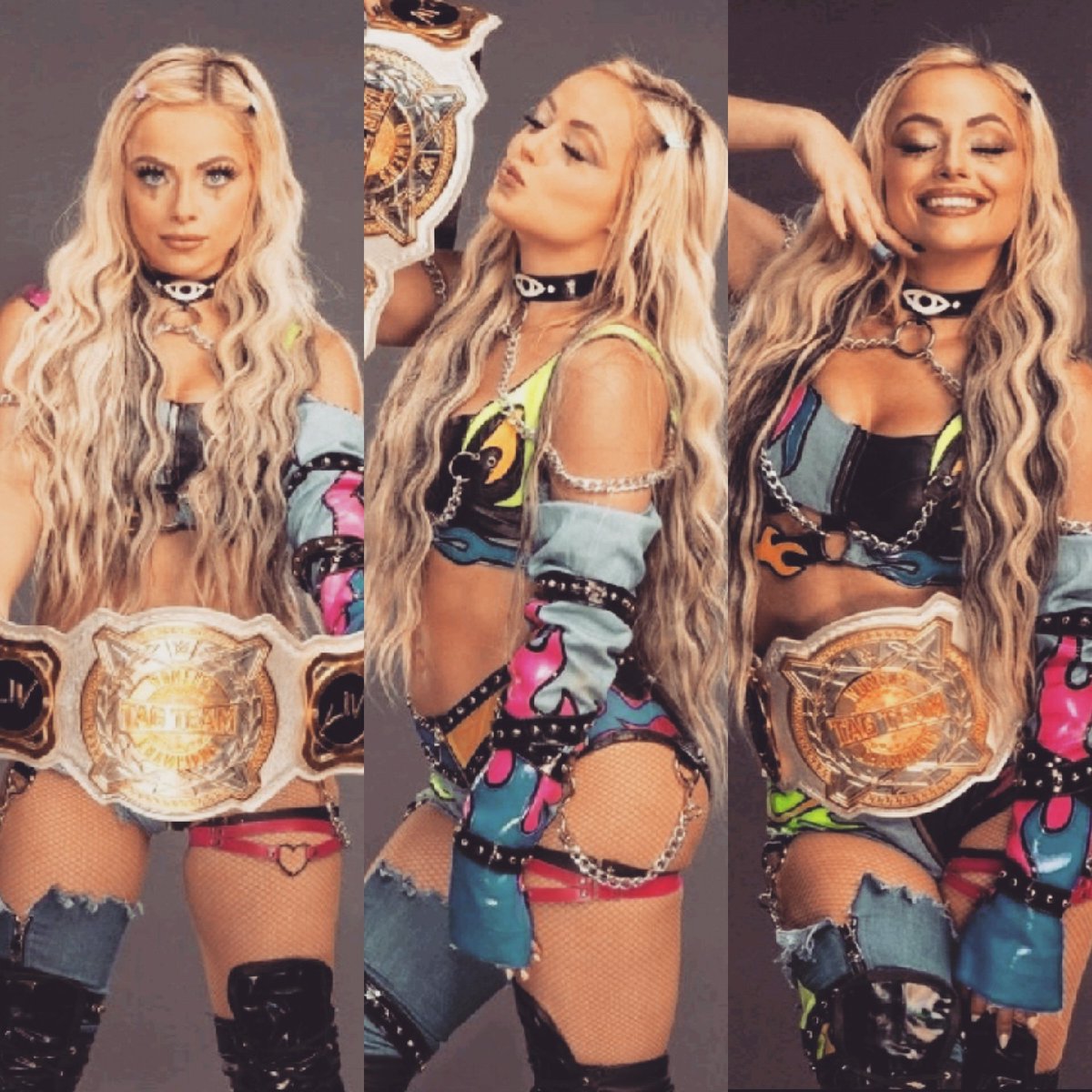 LikeableLIV's tweet photo. Champ Queen π€β¨
@YaOnlyLivvOnce β¨π«
#LIVMorgan #WWE #TagChamp https://t.co/RPOz7BzawT