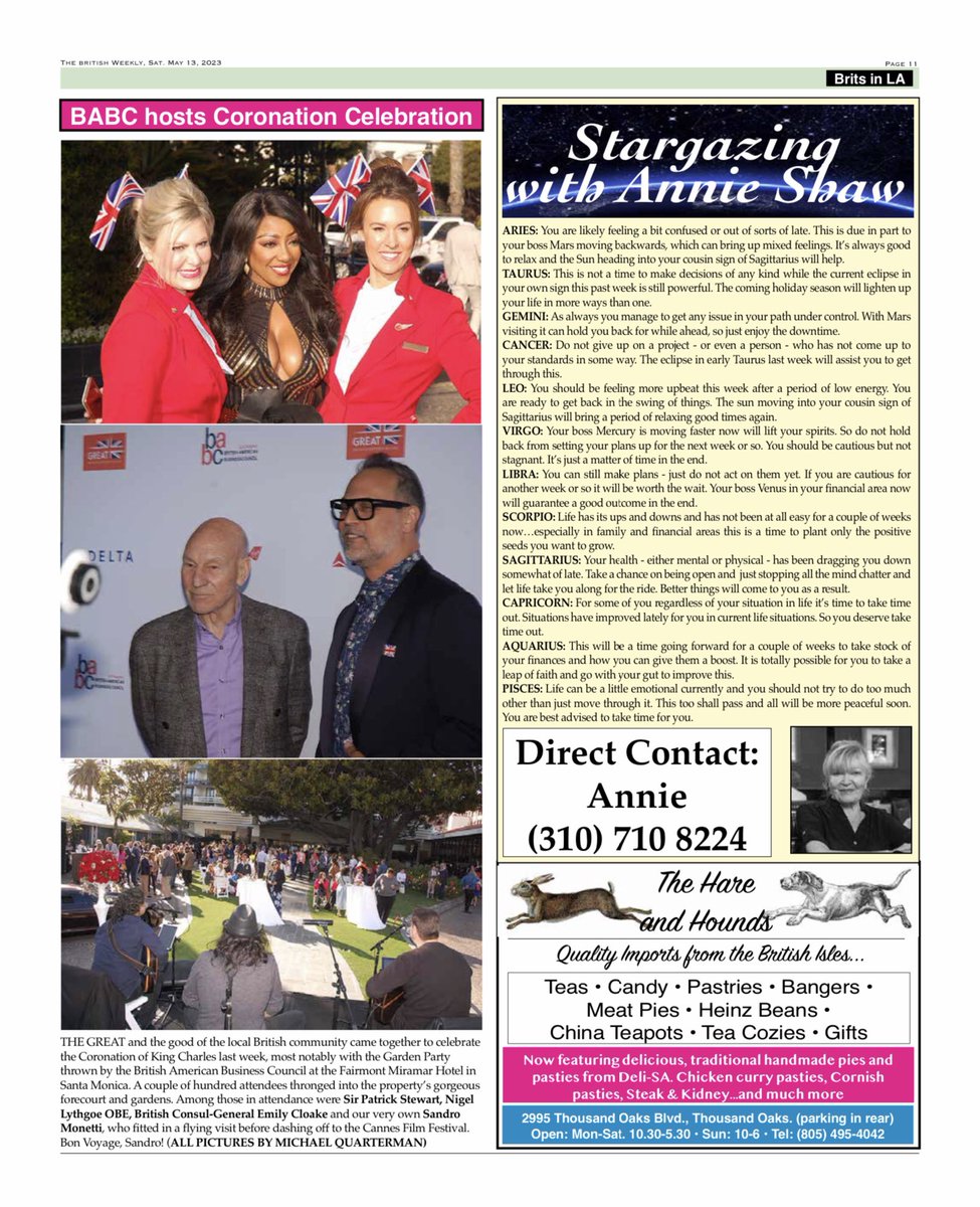 Catch up on all the latest news from Brits in LA in the British Weekly newspaper. 
Visit British-Weekly.com to read online

Got something to promote? 
We would love to have you be our  #MeetAMember
Email britsinla@gmail.com for details
 #BritishWeekly #BritsinLA