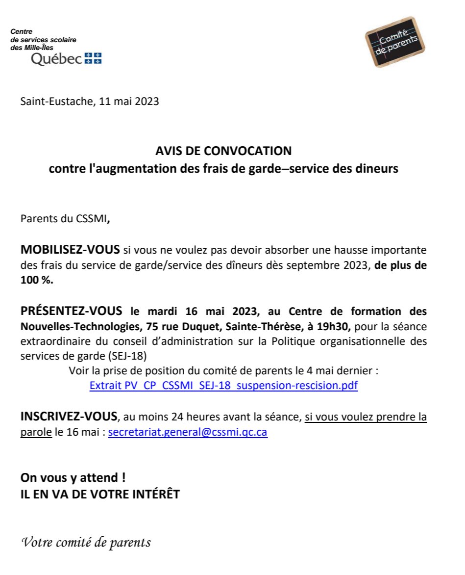 Quebec_AM's tweet photo. Svp partager, car l'augmentation est démesuré☝️
#polqc #éducation #ecoles #cssmi #fcpq @BDrainvilleQc https://t.co/nC1ZDMUH2x