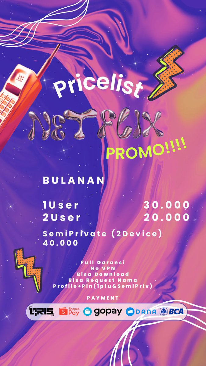 crocodqile's tweet photo. @rainblowsalt 2..

Yukk ka marii Netflix di @pickedcrush baru ada promo niii💘 new store but legit🔥
Order? https://t.co/54zzljEum6 https://t.co/b62xXtjbUh
