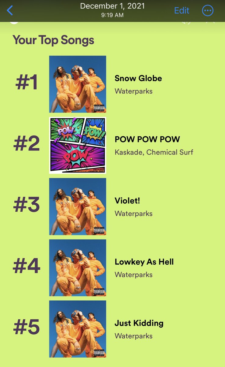 Spotify wrapped 2021/2022 and most steamed song of all time u will never take my title of # 1 snow globe fan!!!!!!!!! Never!!!!!! https://t.co/Qe5aV65Xrl