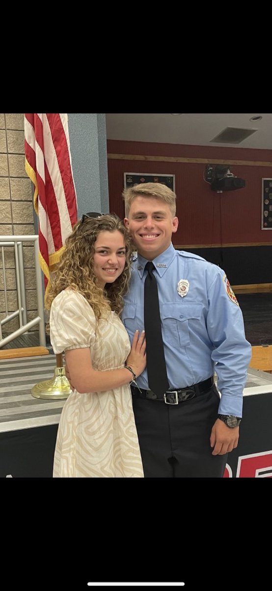 proud of our former May River Wrestler and football player @chrissnowden35 for becoming an official firefighter. what’s even better is he will be working right down the road from our school. glad to have him back.