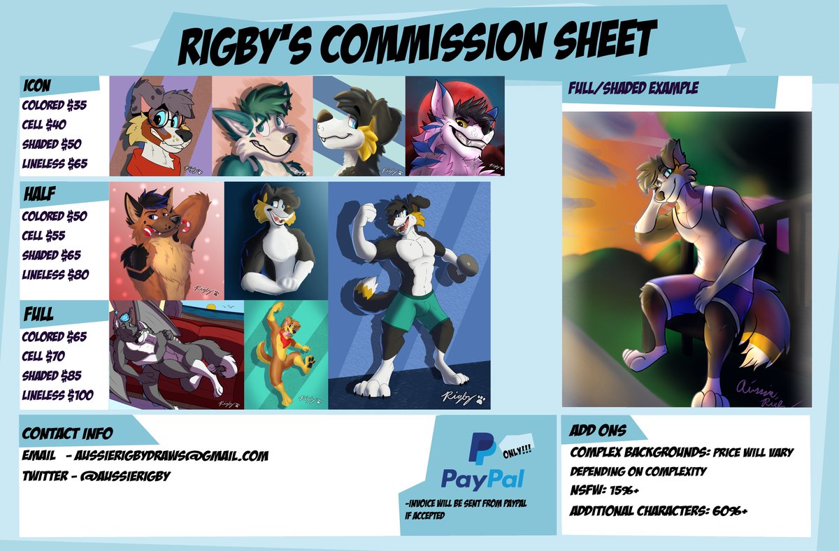 AussieRigby's tweet photo. Commissions are now open! 

https://t.co/N6i4kFqVAY https://t.co/LcvRDy3Xti