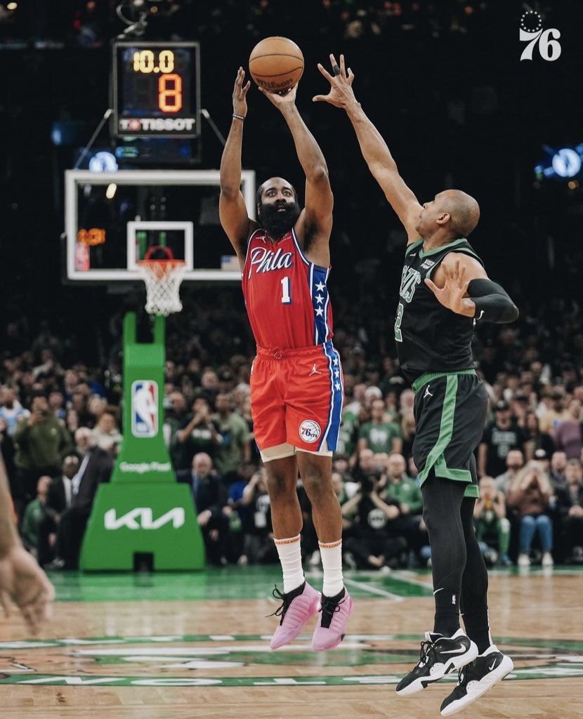 AidanLaPorta69's tweet photo. Harden stats vs Celtics this series 

-22 ppg
-6 rpg
-8 apg
-2 game winners 
-game tying shot 

Anyone else having this series would be considered a superstar… I’d GLADLY take him back in Philly https://t.co/cnEKleKiWm