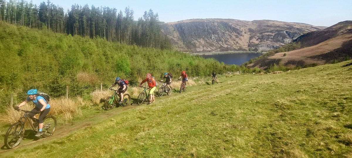 Scorching weekend riding across Wales with @mtbcymru. 
Wasn't expecting sunburn so early in the season!
#CymruAmByth
#mtbguiding
#mtblife #transcambrian